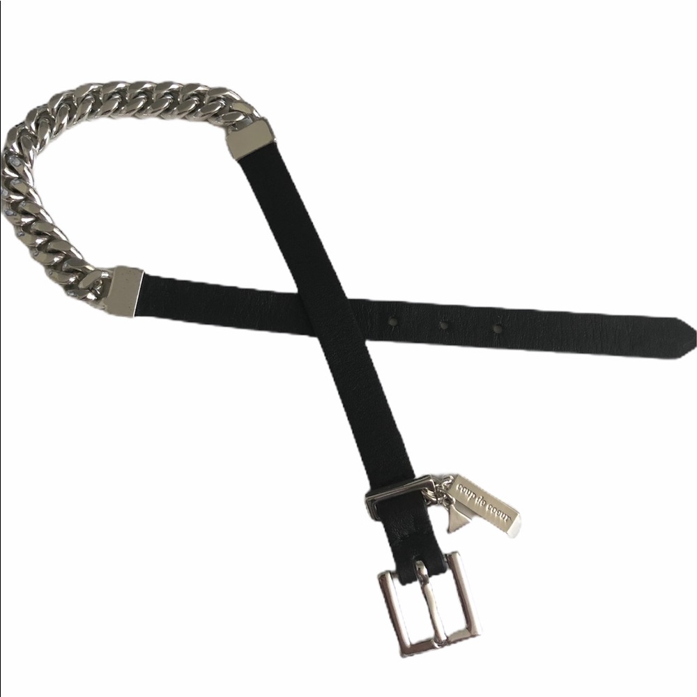 Coup de cœur Leather Chain Wrap Bracelet/Choker